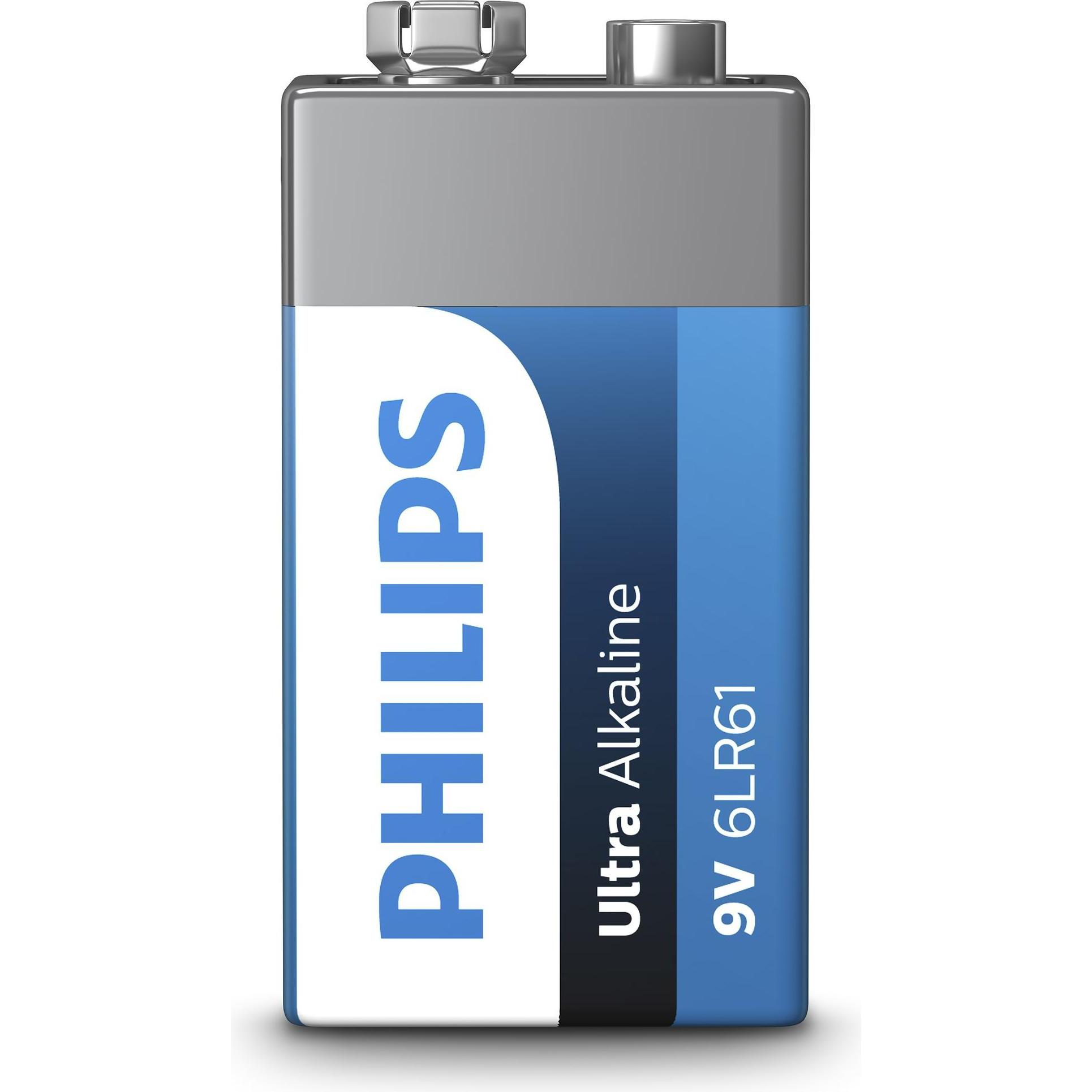ProPlus Ultra Alkaline Batterie 9V im Blister (1 Stk., 9V Block), Batterien + Akkus