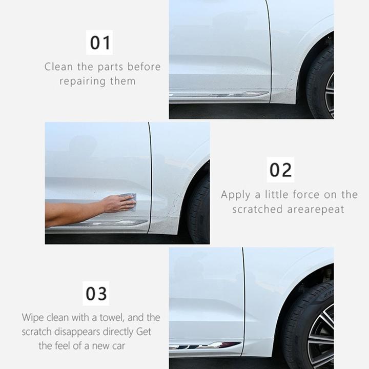 Actual product image König Design Pack of 2 Car Scratch Repair Nano Sparkle Cloth for Car Scratch Removal
