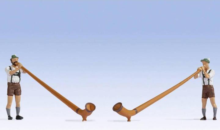 Actual product image Noch H0 sound scene alphorn player
