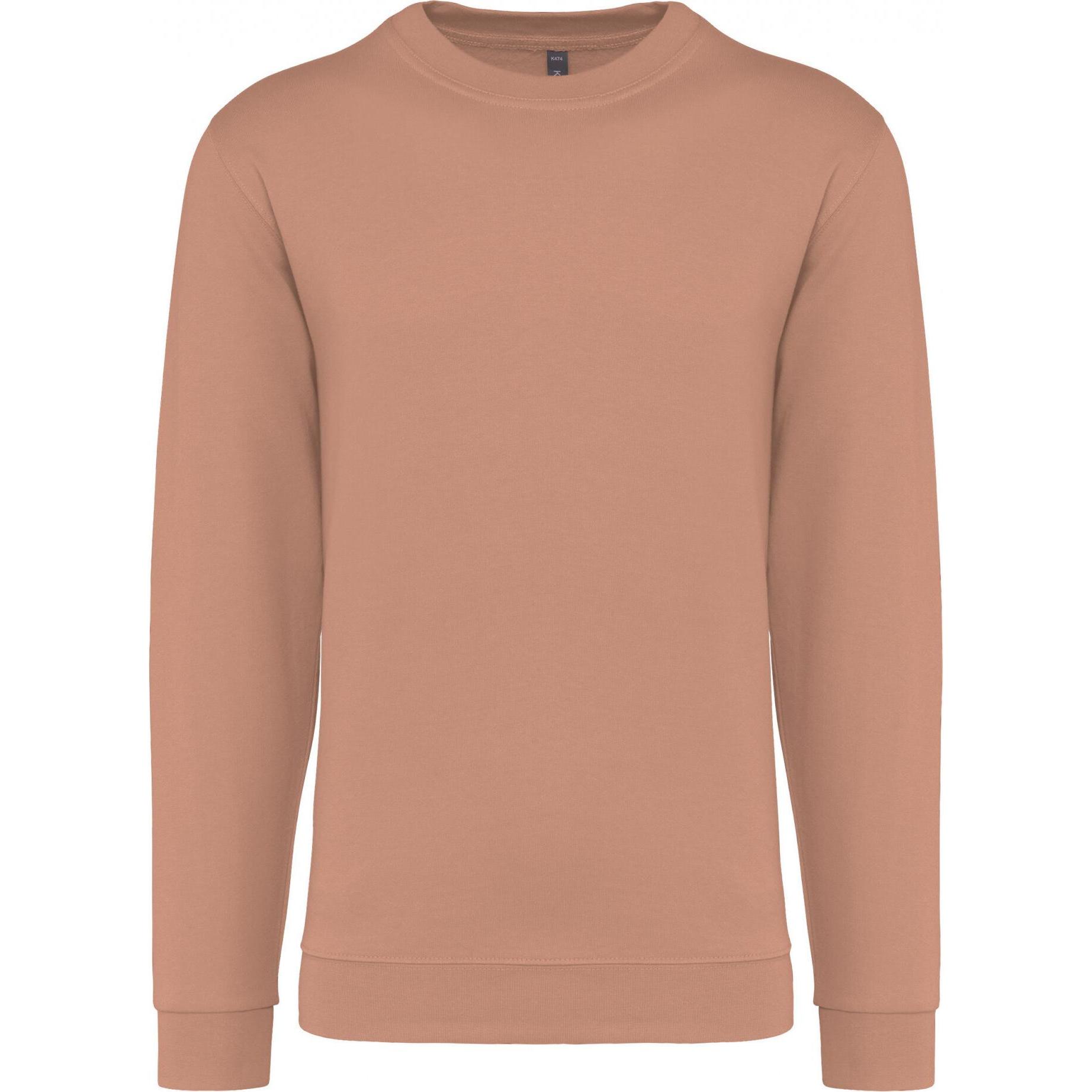 Kariban, Pullover, Sweatshirt mit Rundhalsausschnitt, Rosa, (L)