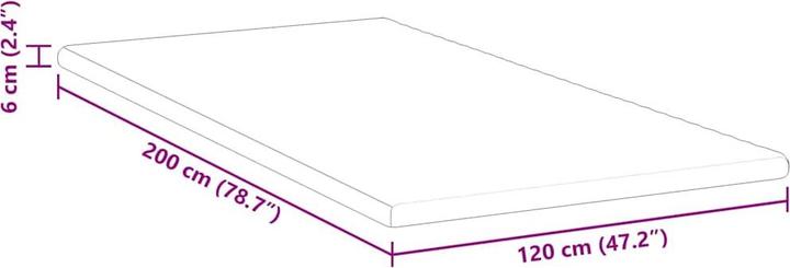 Produktbild vidaXL Matratzenauflage (120 x 200 cm)