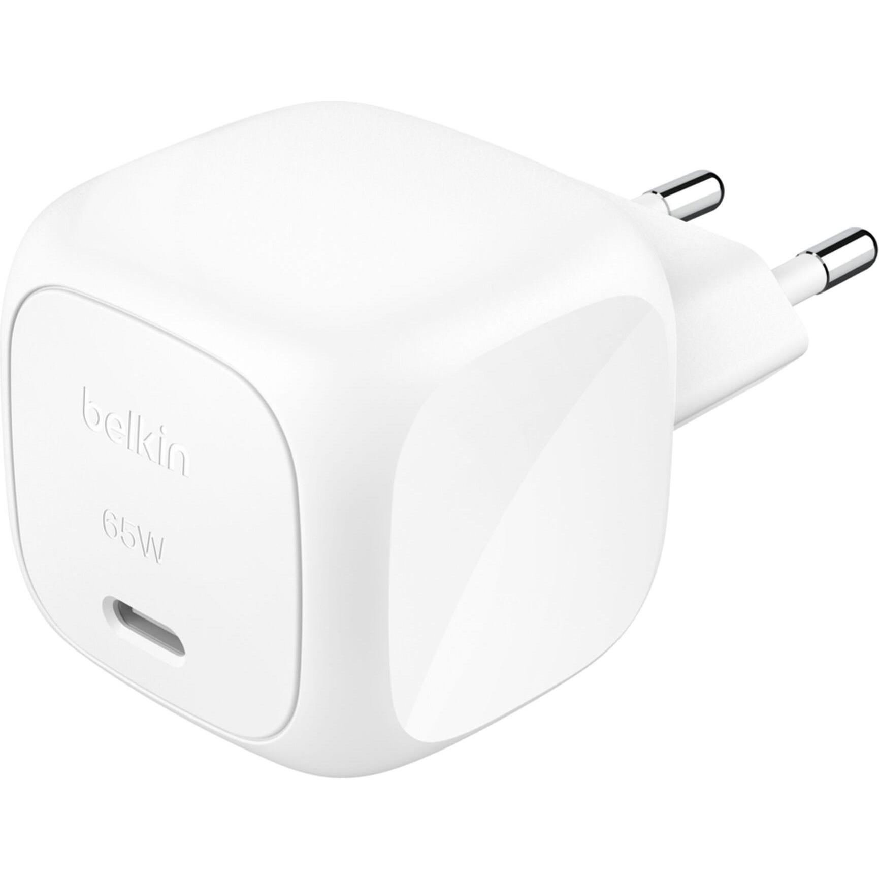 Belkin Boostcharge (65 W, 1 Porzione), Caricatore Usb, Bianco