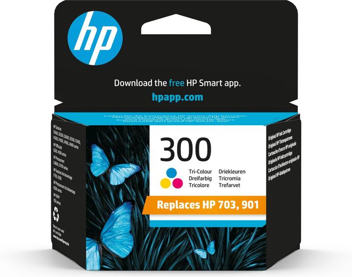 Actual product image HP 300 - 4 ml - color (cyan, magenta, yellow) - original (M, C, Y)