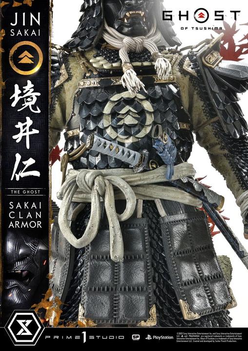 Actual product image Prime 1 Studio Ghost of Tsushima statuette 1/4 Sakai Clan Armor 60 cm