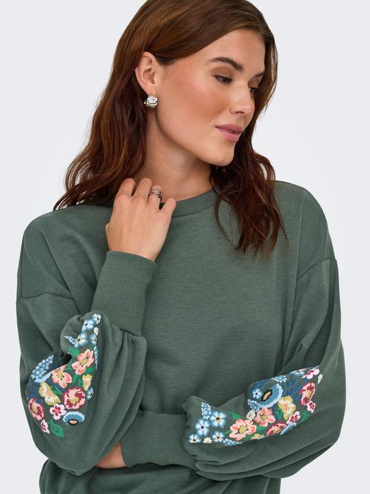 Immagine prodotto Only Vestibilità regolare Scollo rotondo Polsini a coste Spalla scesa Felpa Felpa (XS)