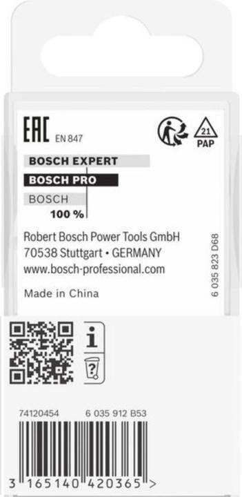 Produktbild Bosch Professional Zubehör Hohlkehlfräser, 12 mm, R1 12 mm, D 24 mm, L 15,9 mm, G 57 mm