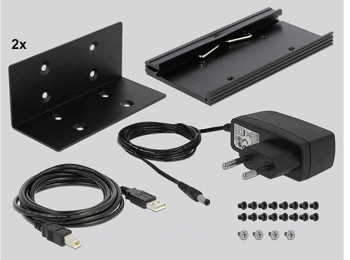 Image du produit Delock Hub USB 2.0 à 12 ports série RS-232 (USB-A, 12 Ports)