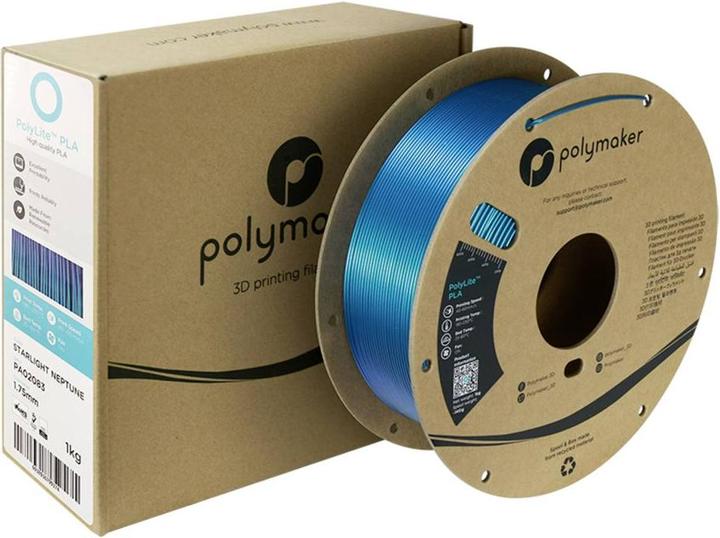 Actual product image Polymaker PolyLite PLA Starlight (PLA, 1.75 mm, 1000 g, Multicoloured)
