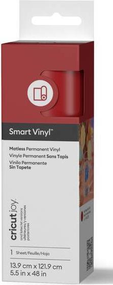 Actual product image Cricut Smart Vinyl Permanent Joy 14x122cm 1 sheet Mat Red (P)