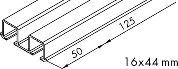 Actual product image HAWA Double running rails