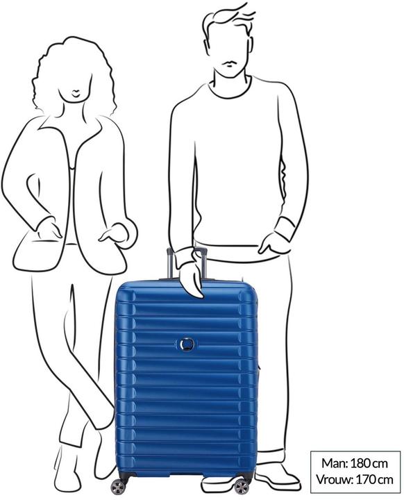 Produktbild Delsey Harde koffer / Trolley / Reiskoffer - Shadow 5.0 - 82 cm - Blauw (132 l)