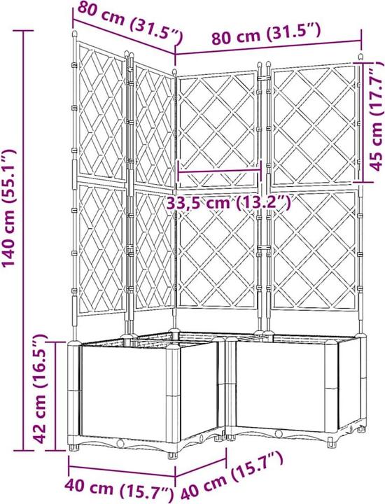 Produktbild vidaXL Outdoor-Pflanzgefäss