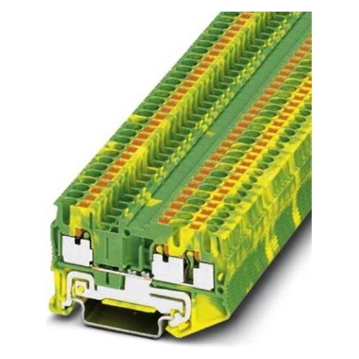 Phoenix Contact Beschermende geleideraansluiting PIT 2,5-TWIN-PE, Kabels + Stekkers, Geel, Groen