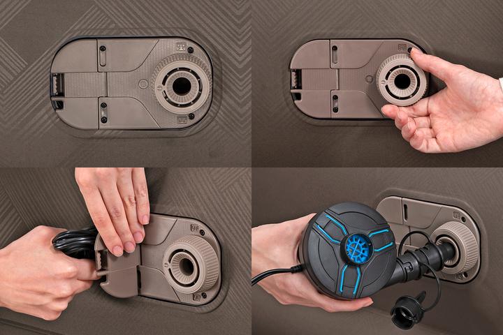 Actual product image Bestway Fortech Duvet Top Airbed Queen Built-in (152 x 203 cm)