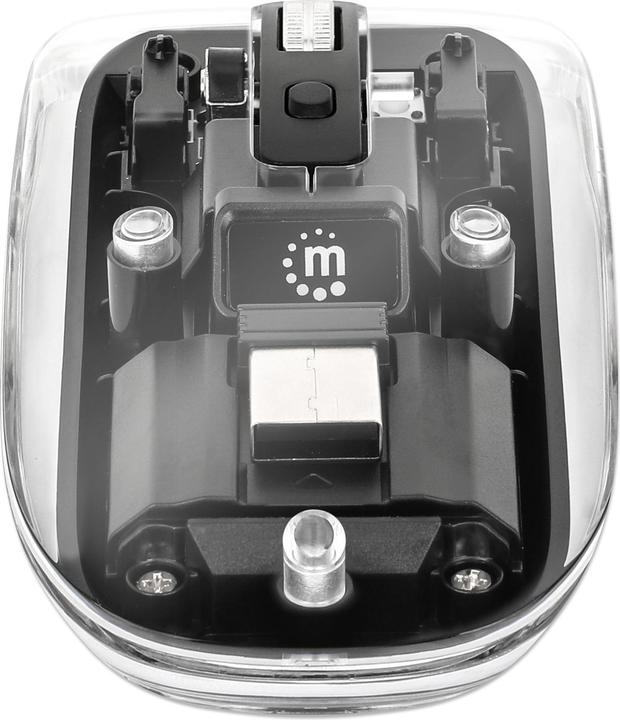 Produktbild Manhattan MH Transparent 4D mouse, Black (Kabellos)