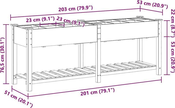 Produktbild vidaXL Garten-Pflanzgefäss