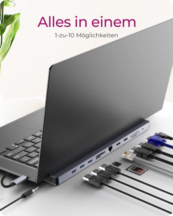 Actual product image Icy Box IB-DK2106-C (USB-C, 1 Ports)