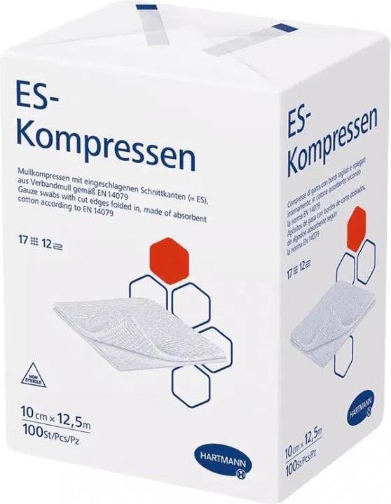 Actual product image Hartmann ES compresses 10 cm x 20 cm / 12-fold / non-sterile / 100 pcs.