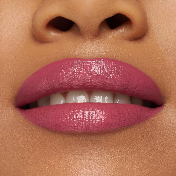 Actual product image essence satin GLOW luminous shine lipstick (04 Let's Get Mauvin)