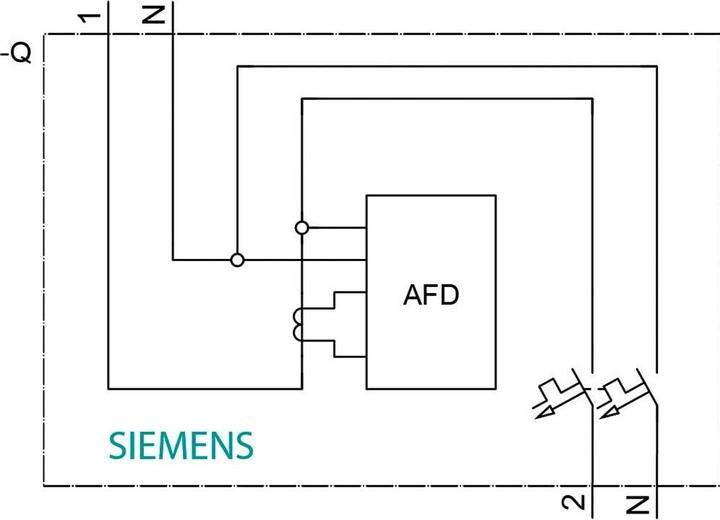 Immagine prodotto Siemens Protezione antincendio 5SV6016-6KP16 interruttore-LS-combinazione 230V, 6kA, 2 poli