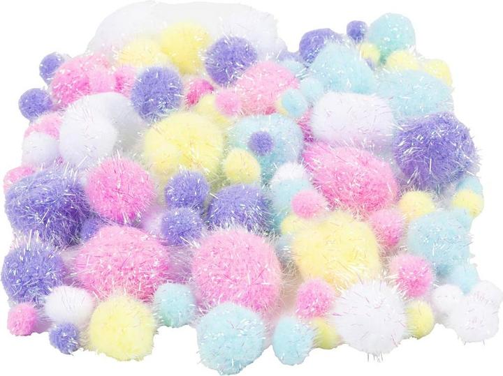 Produktbild Creativ Company Pompon 15-40 mm 75 Stück, farbig assortiert