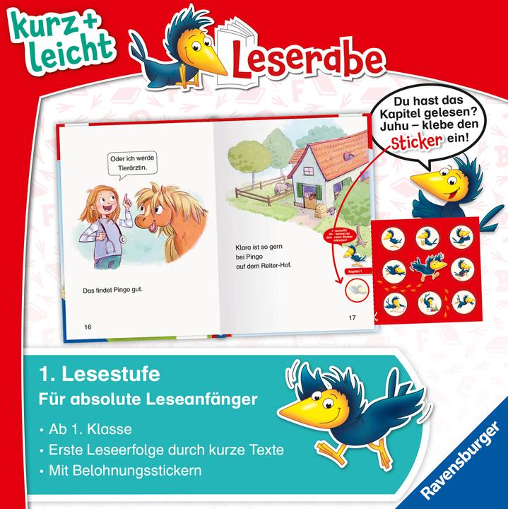 Actual product image Ravensburger Leserabe - 1. Lesestufe Kurz und leicht: Kleines Pony, grosser Traum (German, Susanne Becker, Cathy Ionescu, 2024)