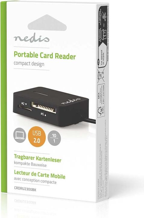 Actual product image Nedis Card reader Multicard USB 2.0 (USB)