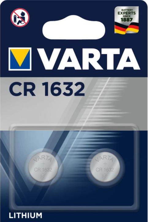 Produktbild Varta Batterien Electronics CR1632 Lithium Knopfzellen (2 Stk., CR1632)