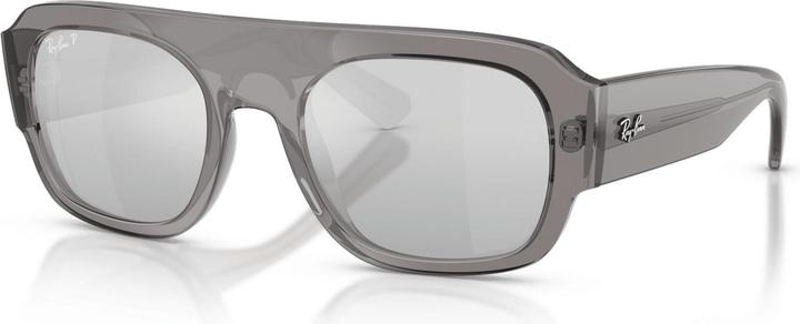 Grau transparent, Grau verspiegelt Farbverlauf Silber polarisiert