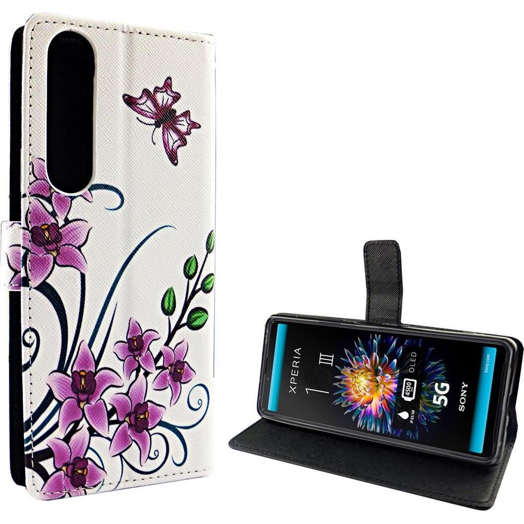 König Design Handyhülle für Sony Xperia 5 III Case Cover Schutztasche Schutzhülle Bookstyle (Sony Xperia 5 III), Smartph...