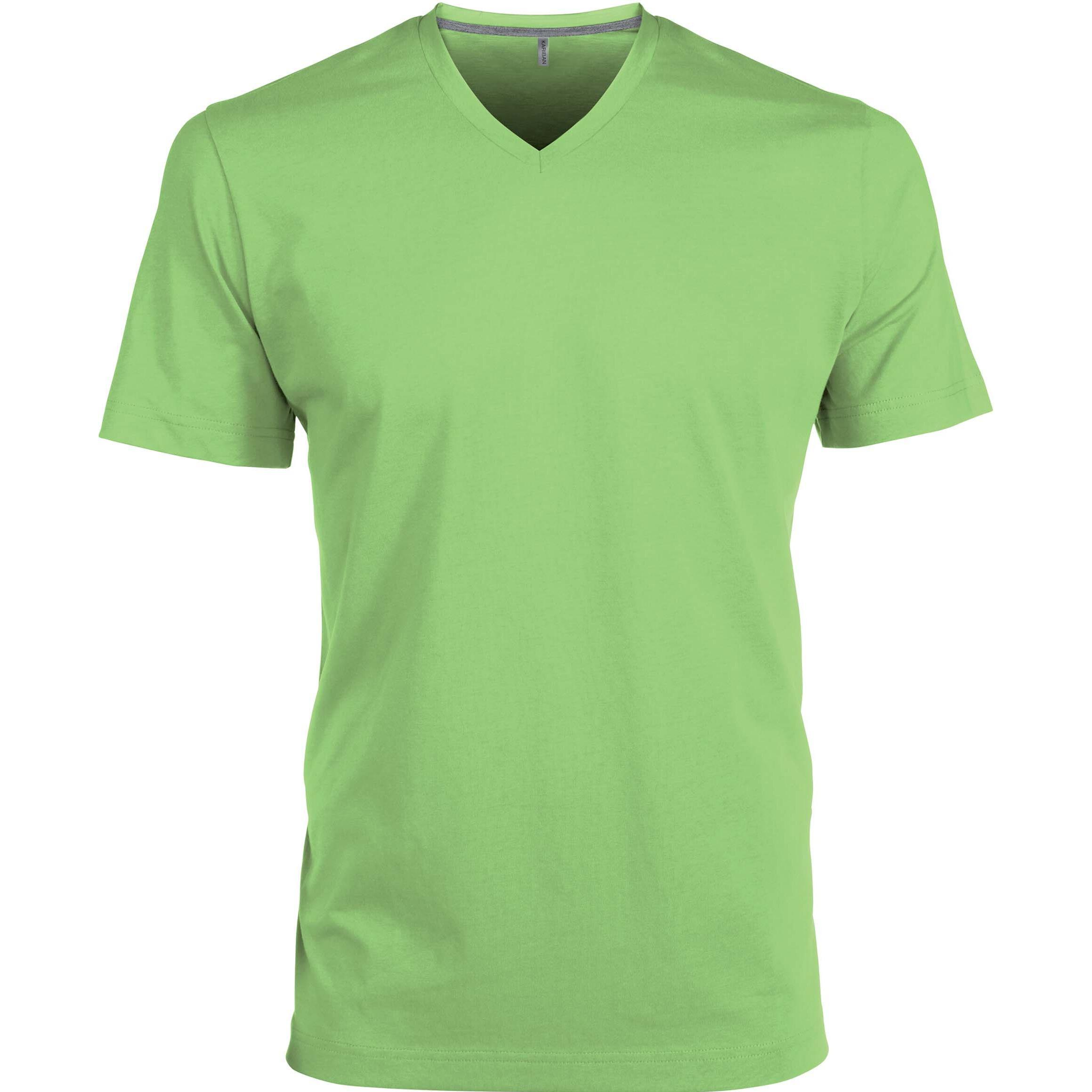 Kariban, Herren, Shirt, V-Ausschnitt, Grün, (M)