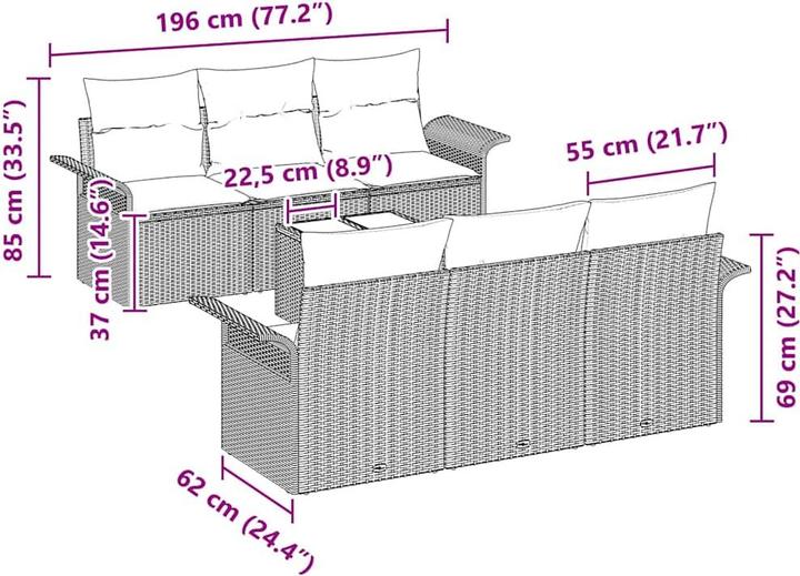 Produktbild vidaXL Langston