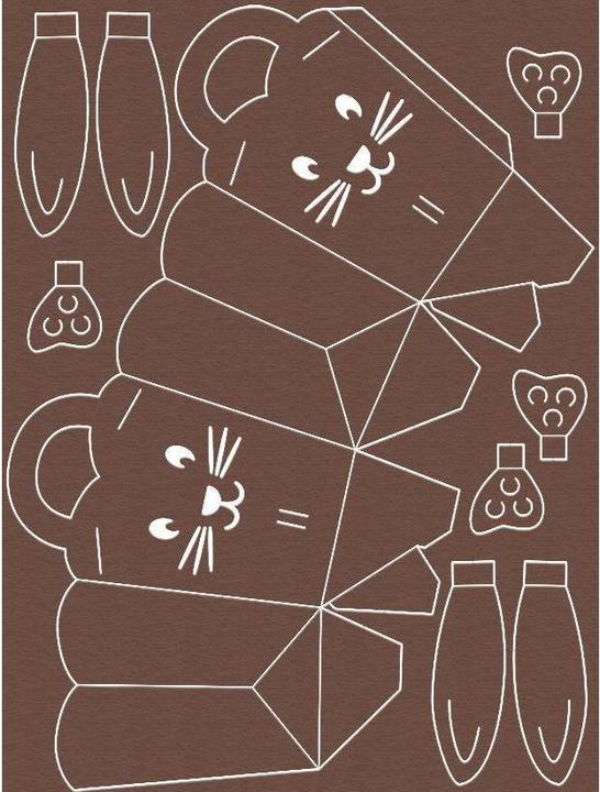 Image du produit Ursus Ensemble de panier de Pâques lapin (5 x, 0,5 x 25,5 x 33,5 cm)