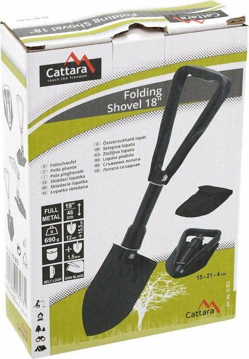 Immagine prodotto Cattara Pala di metallo pieghevole da 46 cm (46 cm)
