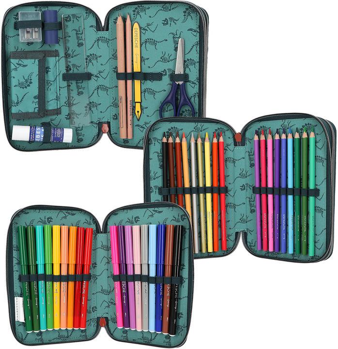 Actual product image Dino World - Triple pencil case danger ( 0411757 )