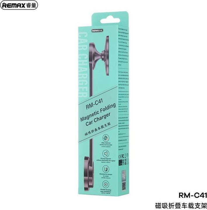 Actual product image Remax RM-C41 Magnetischer, faltbarer, schwarzer Autohalter
