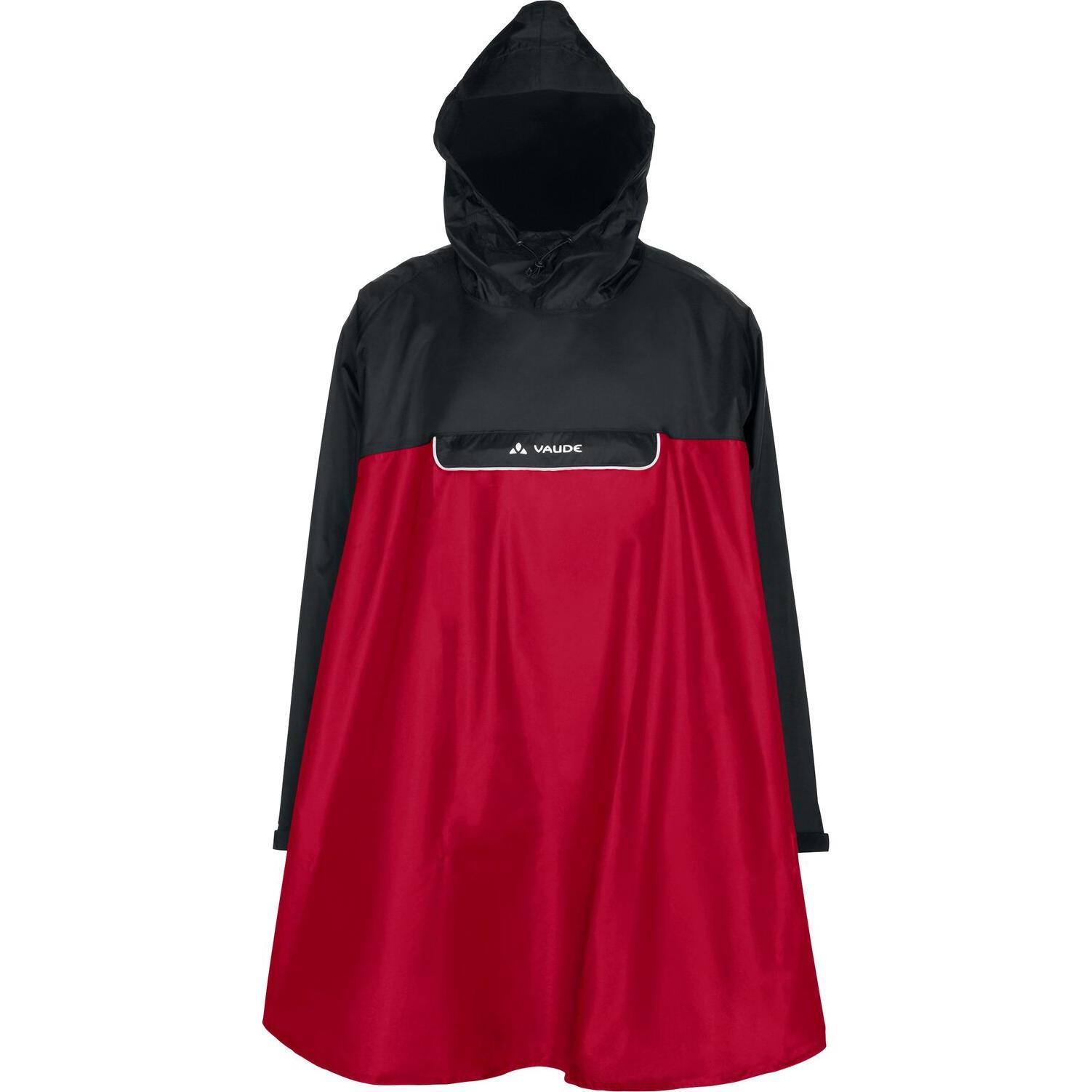 Vaude, Herren, Velojacke, Valero Poncho (XXL), Rot, XXL