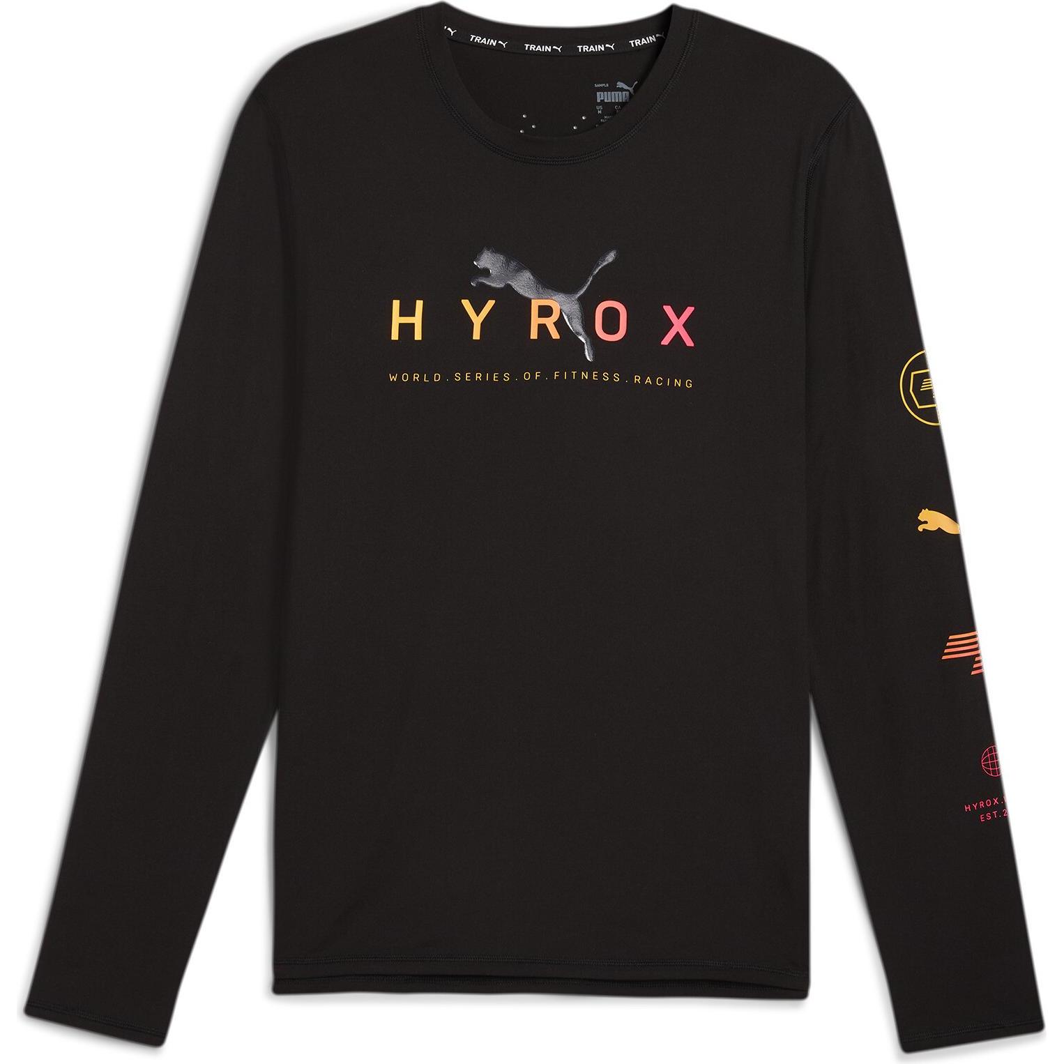 Puma, Herren, Sportshirt, HYROX x Run Cloudspun LS Tee (XL), Schwarz, XL