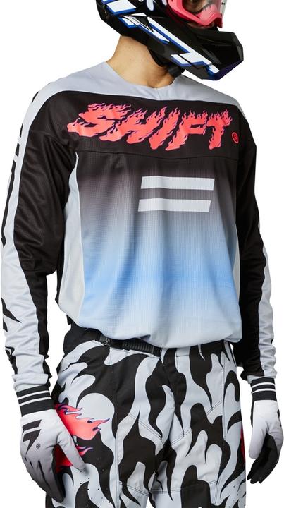 Image du produit Shift Jersey White Lbl Flame Gry/Pnk (XL)