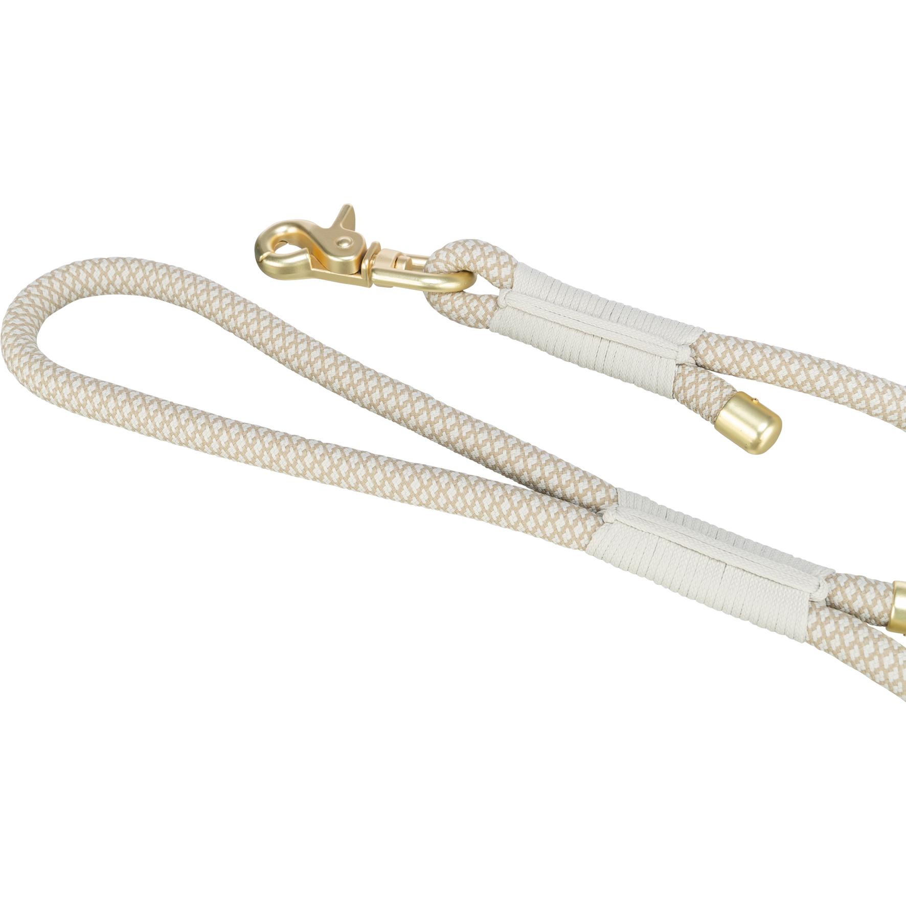 Laisse Trixie Soft Rope - SXl: 1m - Ø 10 Mm - Gris Et Gris Clair