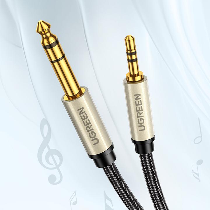 Produktbild Ugreen 6.3 mm Klinke – 3.5 mm Klinke (2 m, 6.3mm Klinke (Jack), 3.5mm Klinke (AUX))