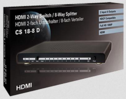 Actual product image Maxtrack HDMI switcher and distributor