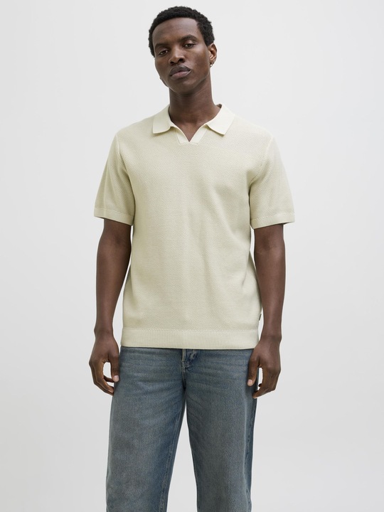 Image du produit Jack & Jones Jprcceaston Knit Split Neck Ss Sn (S)