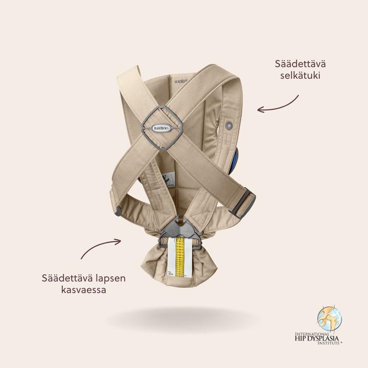 Image du produit BabyBjörn Porte-bébé Mini, Woven, beige