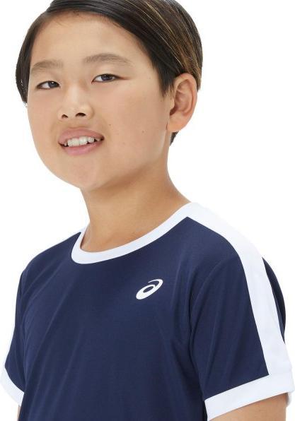 Immagine prodotto ASICS Performance Asics Tennis Ss Top Midnight Good/Brilliant White Boy (XL)