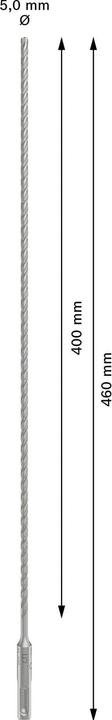 Immagine prodotto Bosch Professional Zubehör Punta per martello PRO SDS plus-5X, 5 x 400 x 460 mm (5 millimetri)
