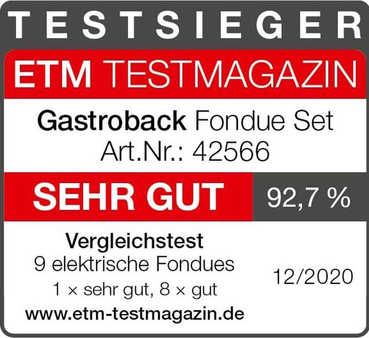 Produktbild Gastroback 42566 (Schokoladenfondue, Käsefondue)
