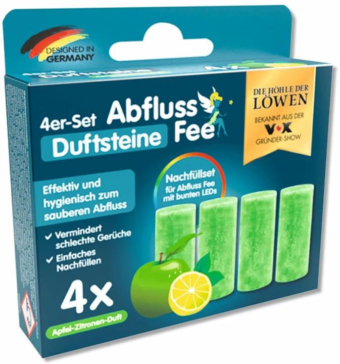 Actual product image Abfluss-Fee Duftstein Apfel-Zitrone 4 Stück