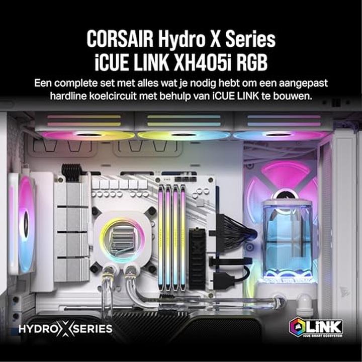 Image du produit Corsair CPC Hydro X iCUE XH405i RGB Kit blanc