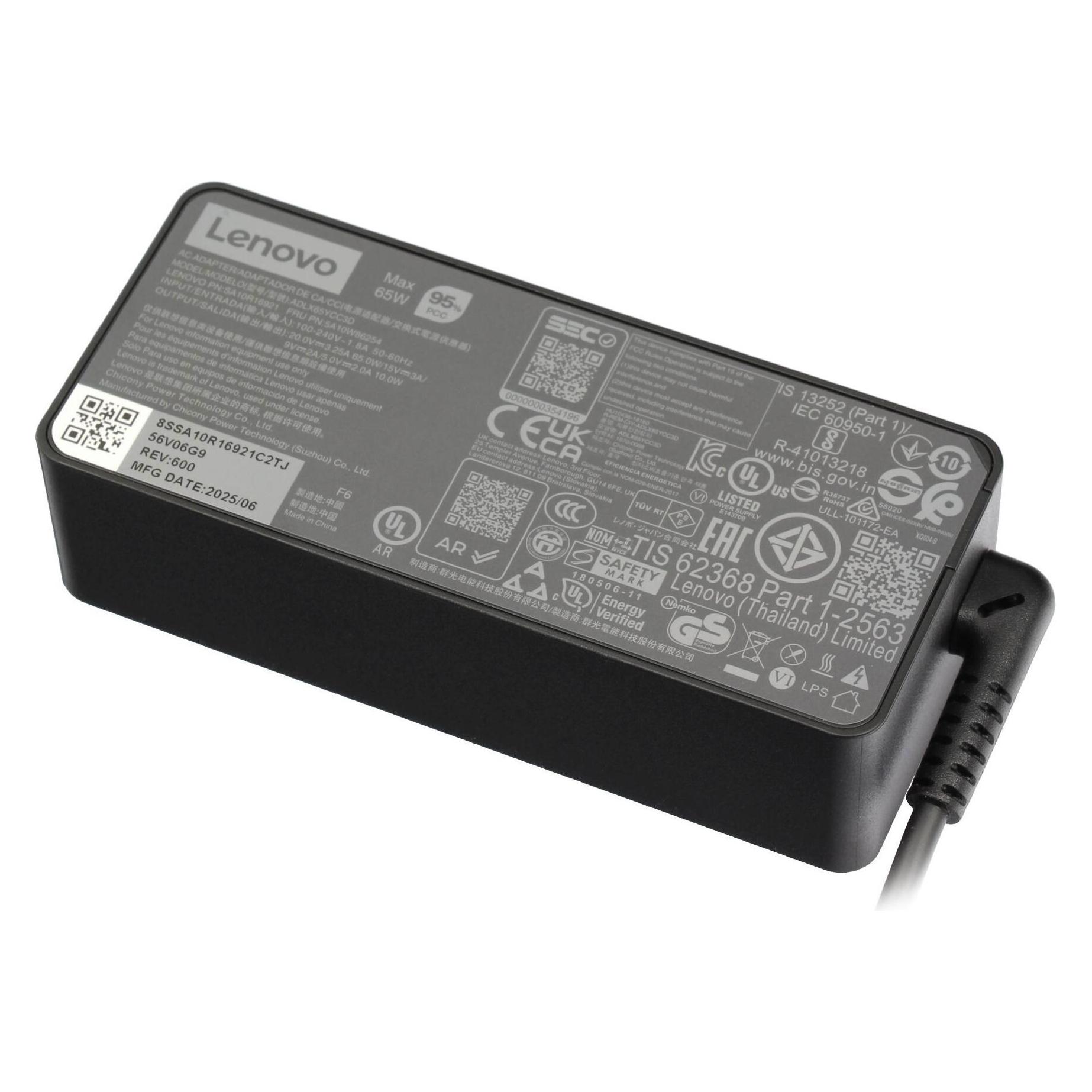 Lenovo Original-Laptop-Netzteil (65 W), Notebook Netzteil, Schwarz